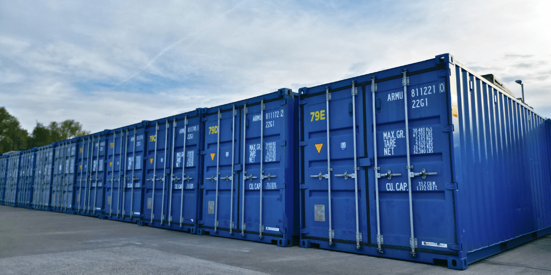 Tool Storage For Tradespeople In Bury And Manchester : Tradesperson loading power tools and a tool chest into a ground floor drive up storage unit at Meadow Self Storage in Manchester